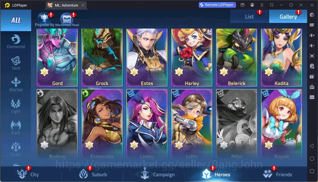 Mobile Legends: Adventure Accounts Global |LV 119|6,3M Power|VIP 7|Camp 35-21|Hero 147|4Awaken|2UR|1 Epic|8 Rare| Detail 12