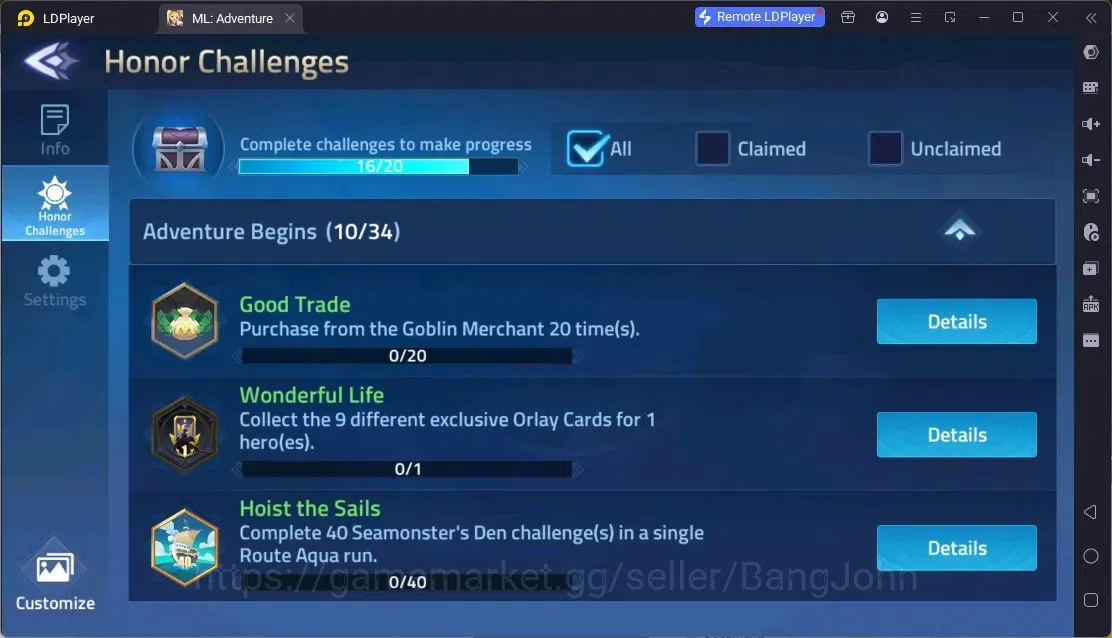 Mobile Legends: Adventure Accounts Global |LV 119|6,3M Power|VIP 7|Camp 35-21|Hero 147|4Awaken|2UR|1 Epic|8 Rare| Detail 2