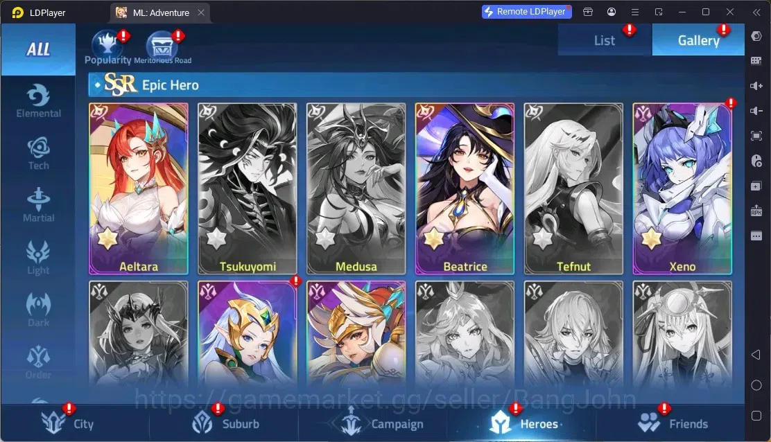 Mobile Legends: Adventure Accounts Global |LV 119|6,3M Power|VIP 7|Camp 35-21|Hero 147|4Awaken|2UR|1 Epic|8 Rare| Detail 7