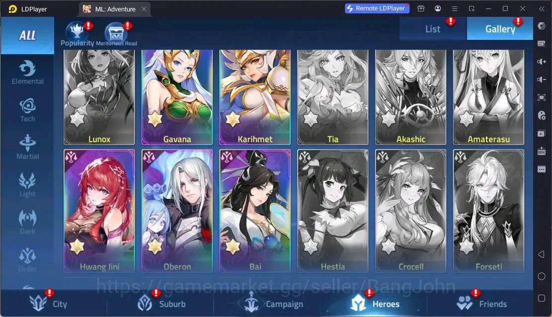 Mobile Legends: Adventure Accounts Global |LV 119|6,3M Power|VIP 7|Camp 35-21|Hero 147|4Awaken|2UR|1 Epic|8 Rare| Detail 8