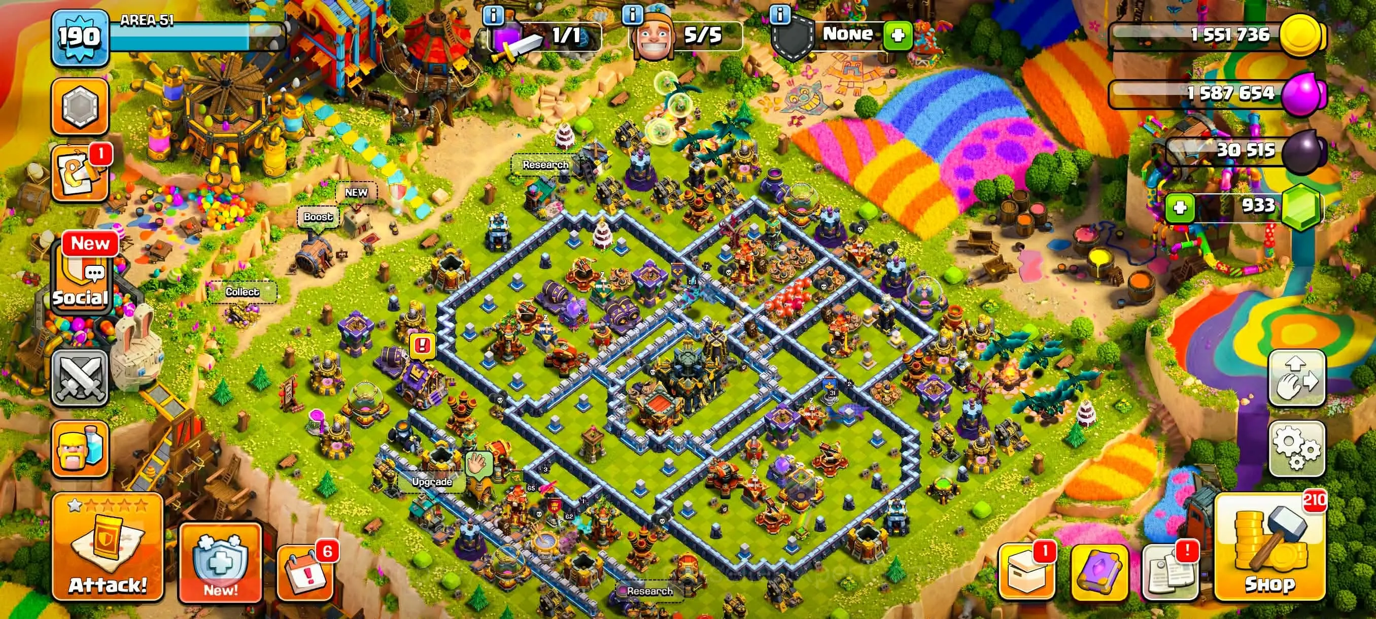 Clash of Clans Accounts High-End TH 17 ➤BUYER MAIL TRANSFER➤BEST WALL AND DEFENCE EVERYTHING GOOD➤HERO: 62/65/53/51/31 [FAST 1