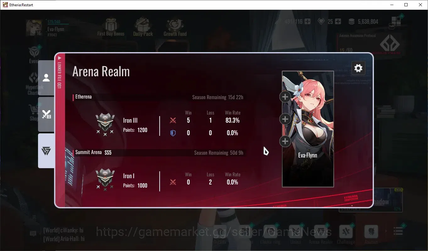 Etheria: Restart Accounts Global-S25|Lv16|11 SSR[Lian,Raymerry,Kloss,Lily,Ra image 10