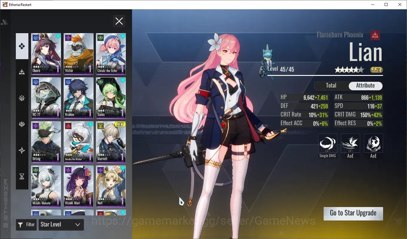 Etheria: Restart Accounts Global-S25|Lv16|11 SSR[Lian,Raymerry,Kloss,Lily,Ra image 4