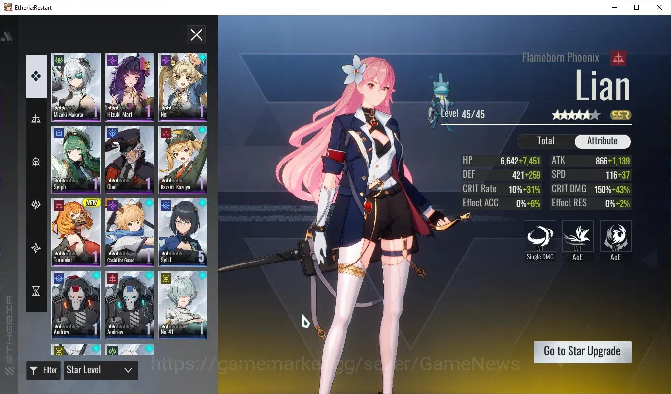 Etheria: Restart Accounts Global-S25|Lv16|11 SSR[Lian,Raymerry,Kloss,Lily,Ra image 5
