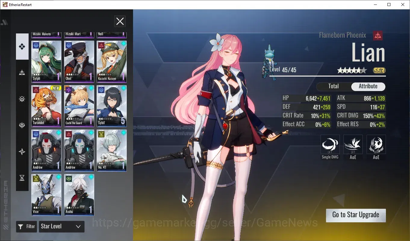 Etheria: Restart Accounts Global-S25|Lv16|11 SSR[Lian,Raymerry,Kloss,Lily,Ra image 6