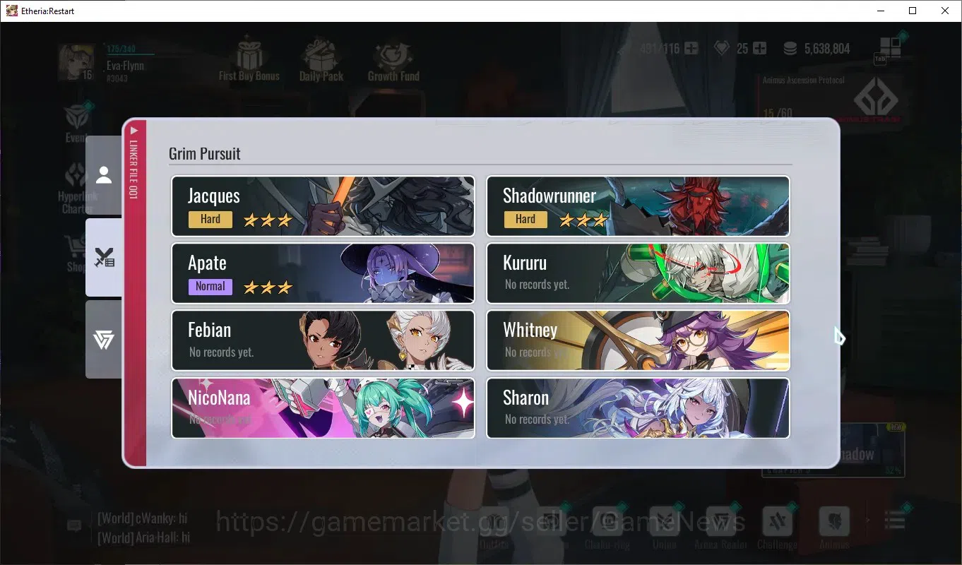 Etheria: Restart Accounts Global-S25|Lv16|11 SSR[Lian,Raymerry,Kloss,Lily,Ra image 9