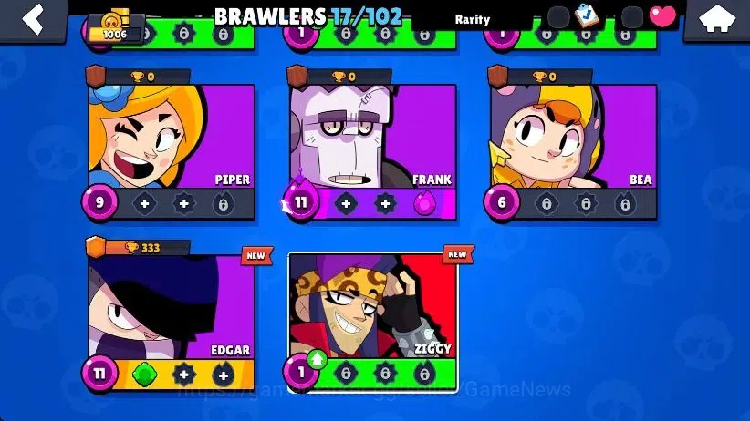Brawl Stars Accounts 1006 Trophy|17 Brawlers 3 Max Lvl [Edgar,Frank,Shelly]|2 Epic Skins [Ascended 8 Bit]|3K Bling 3K PP|CN 4