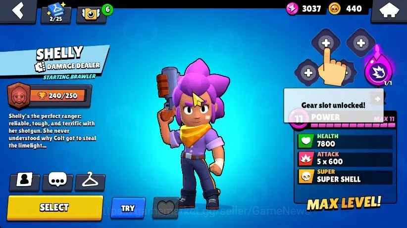 Brawl Stars Accounts 1006 Trophy|17 Brawlers 3 Max Lvl [Edgar,Frank,Shelly]|2 Epic Skins [Ascended 8 Bit]|3K Bling 3K PP|CN 9
