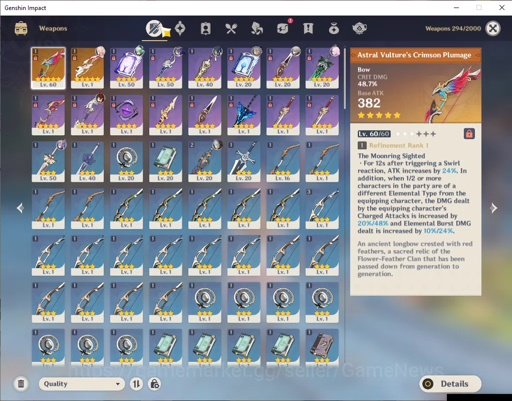 Genshin Impact Accounts ASIA|Starter|AR 35|1 Limited+2(*5Wep)|Linnea+Sign  image 4