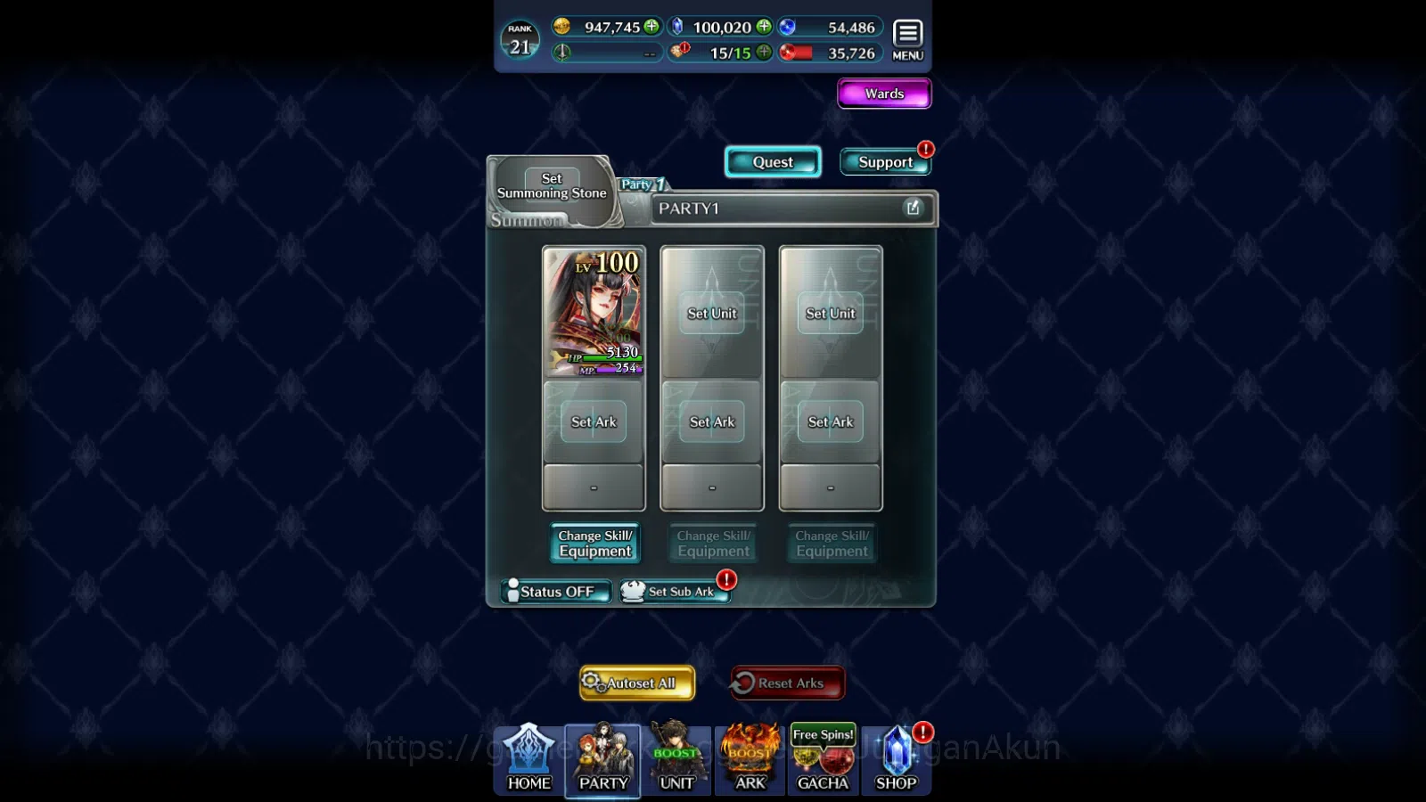 Last Cloudia Accounts Mid‑Game GLOBAL Rank21|100k Crystal|G Lilaha,Aog Labyreth,PoG Mia,P Lilah,EA Phal+Other|1 UR+2 SSR 4