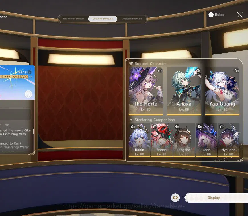 Honkai Star Rail Accounts Asia|TL 70|1 GCS|Eru Team|20 Limited|[Anaxa E1,Hya image 17
