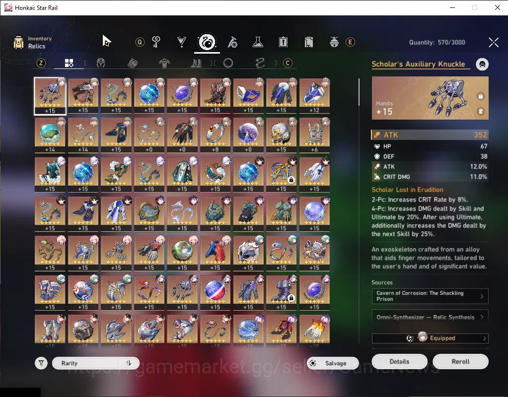 Honkai Star Rail Accounts Asia|TL 70|1 GCS|Eru Team|20 Limited|[Anaxa E1,Hya image 7