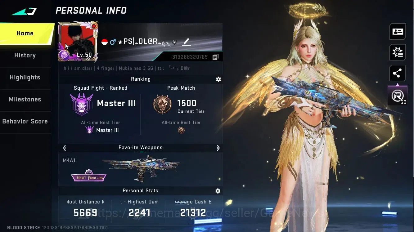 Blood Strike Accounts ASIA|ETERNAL [EMMA-Luxie,M4A1-Blight,DEagle]|COLLA image 3