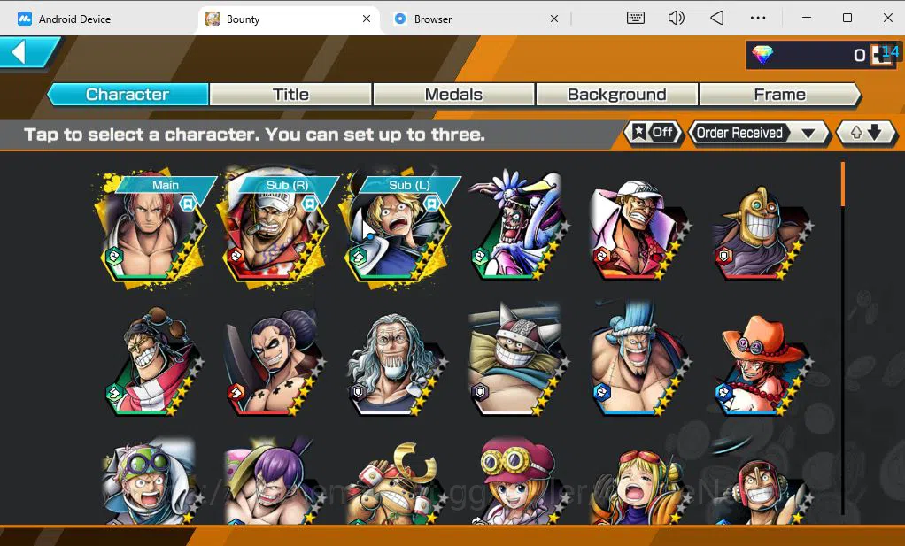 One Piece Bounty Rush Accounts Mid-Tier Global|3 EX|FE Sabo,Navy HQ Sakazuki,FR Shanks|Rank2|Bandai|CheckSS(OPBR1841) 3