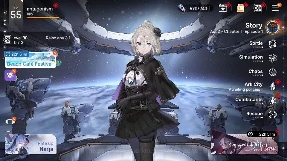 Chaos Zero Nightmare Accounts ASIA|Lv 55|12 SSR(ArabellaM6+Sign,YukiM1,Tenebria,Diana,Chizuru,Kayron,Vero,Mei 1