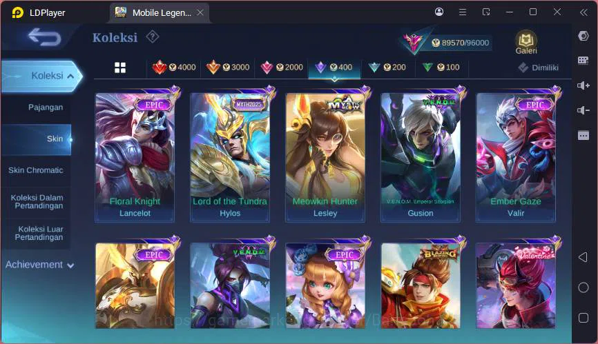 Mobile Legends: Bang Bang Accounts GLOBAL|Hero 132|Skin 332|TRF Roger,Sanrio Floryn,P image 14