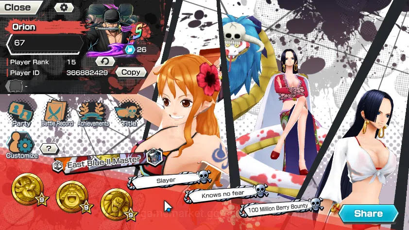 GLOBAL| EX 7| PR 15|Borsalino(Skin Colour),T5E Saturn,T4E Teach,BP Kuzan,Legend Garp,etc|More Detail Check SS|OPBR288B One Piece Bounty Rush Others GLOBAL| EX 7| PR 15|Borsalino(Skin Colour),T5E Sat image 1