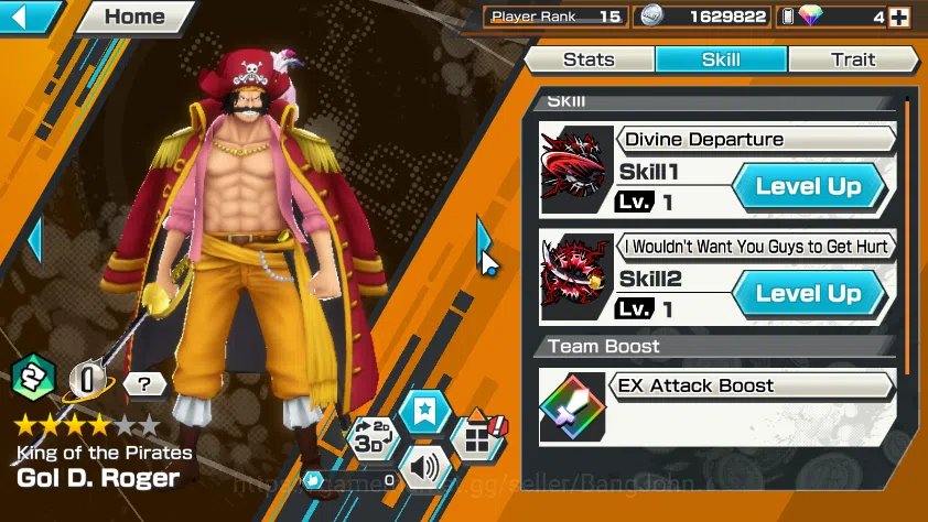 One Piece Bounty Rush Accounts Others GLOBAL| EX 7| PR 15|Borsalino(Skin Colour),T5E Saturn,T4E Teach,BP Kuzan,Legend 10