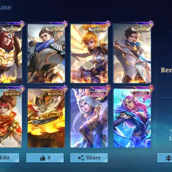 Mobile Legends: Bang Bang Accounts Collector Hero 133|Skin 338|Ex Glory 77|KOF
