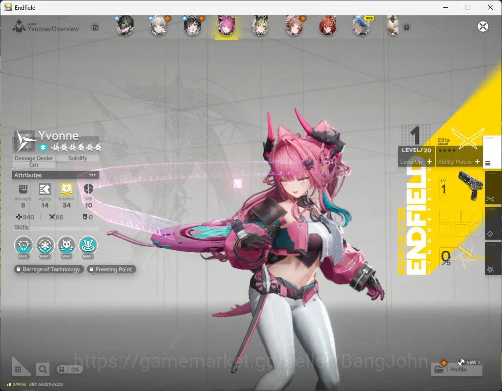 Arknights: Endfield Accounts NA EU | Starter ACC | Yvonne, Lifeng, Ardelia, Ember, WP 6s 1 | more detail check SS AKE228B 2