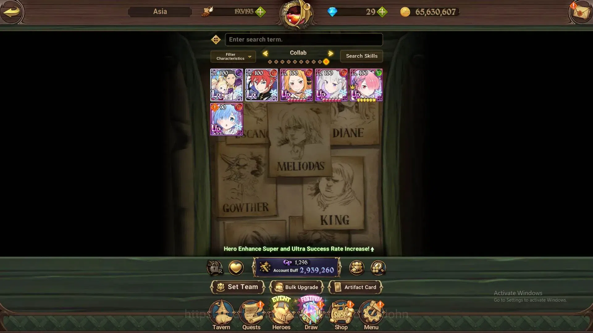 The Seven Deadly Sins: Grand Cross Accounts Asia|2.9M CC|144 LS|LR Mesis 1/6|UR Menor 2/6,GOT image 4