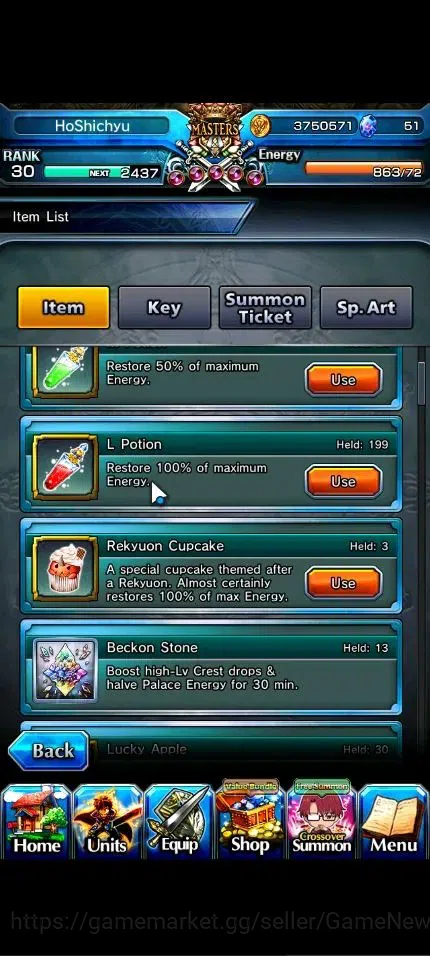 Grand Summoners Accounts Global|Rank 30|13 Ascend+2 TW|(Houka,S Emiya,S Chl image 5