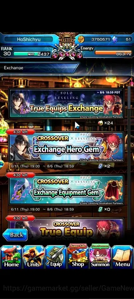 Grand Summoners Accounts Global|Rank 30|13 Ascend+2 TW|(Houka,S Emiya,S Chl image 7