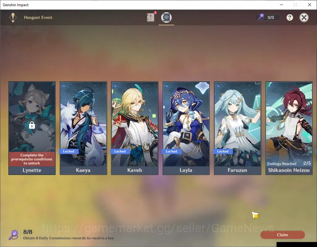 Genshin Impact Accounts ASIA|AR 56|9 Limited + 2 (*5Weapon)|Ayaka,Raiden,I image 19