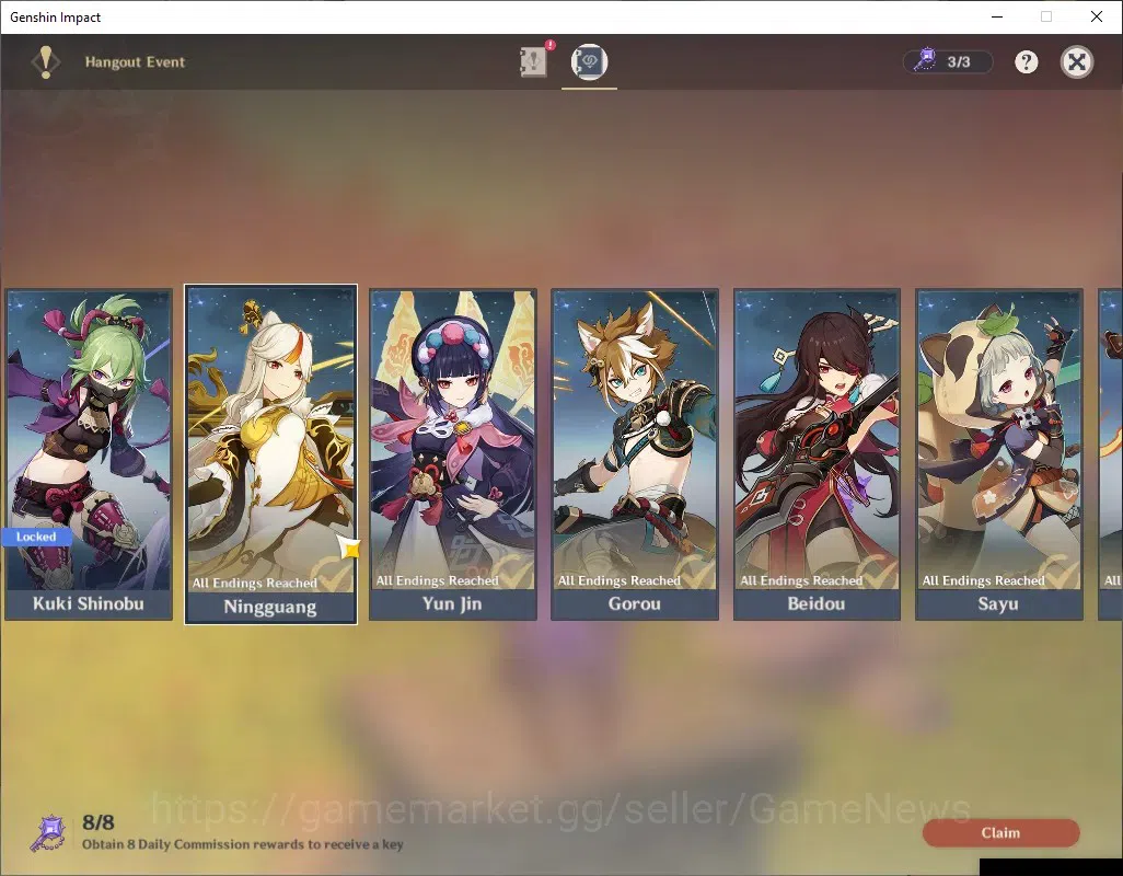 Genshin Impact Accounts ASIA|AR 56|9 Limited + 2 (*5Weapon)|Ayaka,Raiden,I image 20