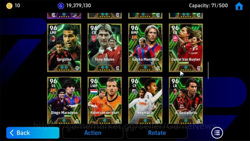 eFootball Accounts Legends & Iconic Players Android|3Big Time(Lionel Messi,Antoine Griezmann,Rivaldo)|49Epic,Pep 11