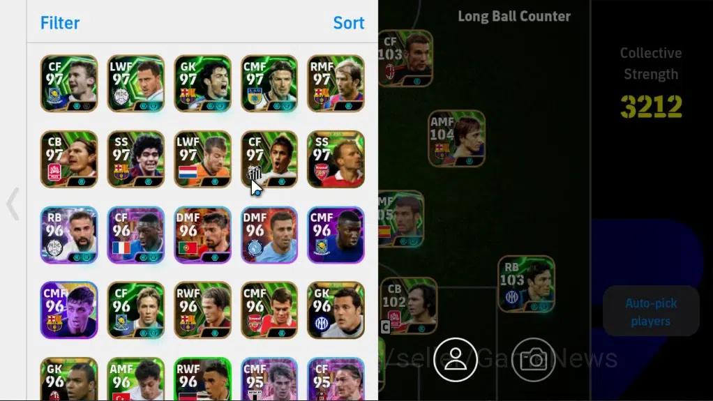 eFootball Accounts Legends & Iconic Players Android|3Big Time(Lionel Messi,Antoine Griezmann,Rivaldo)|49Epic,Pep 3