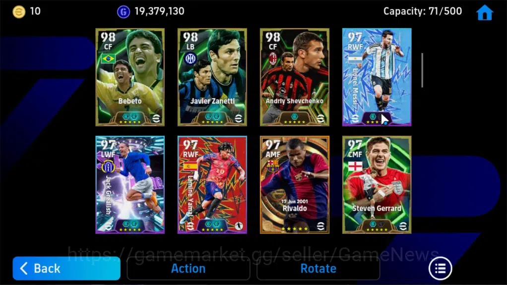 eFootball Accounts Legends & Iconic Players Android|3Big Time(Lionel Messi,Antoine Griezmann,Rivaldo)|49Epic,Pep 8