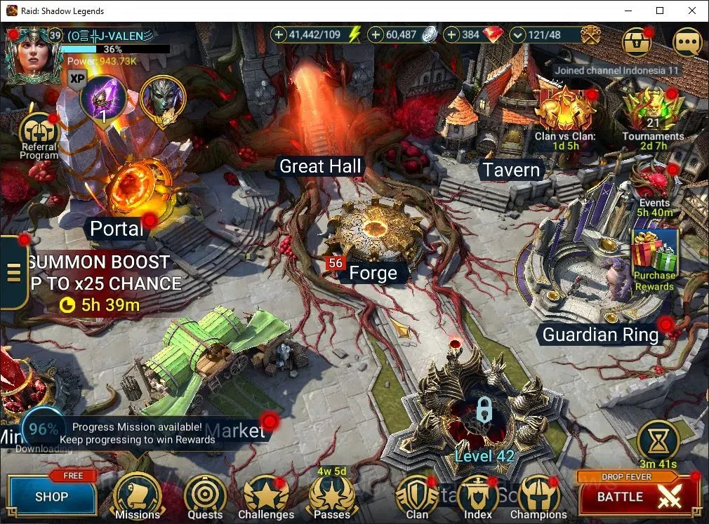 Raid: Shadow Legends Accounts Mid-Game Lv39 943K Power|1 Mythic(Nell Blackteeth)|17 1