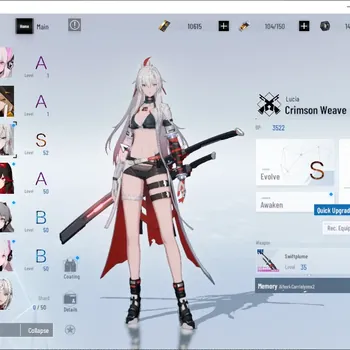 Punishing: Gray Raven Accounts Mid-Game Asia |Lv 51|10k BC, 3k YC, 5k BlueC|S Lucia Crimson Weave|1 S Omniframe & 1 Weapon