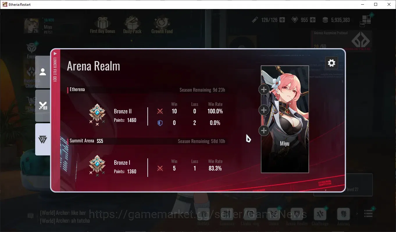 Etheria: Restart Accounts Global-S24|Lv26|14 SSR[Lian,Plume,Kloss,XuanChui,H image 10