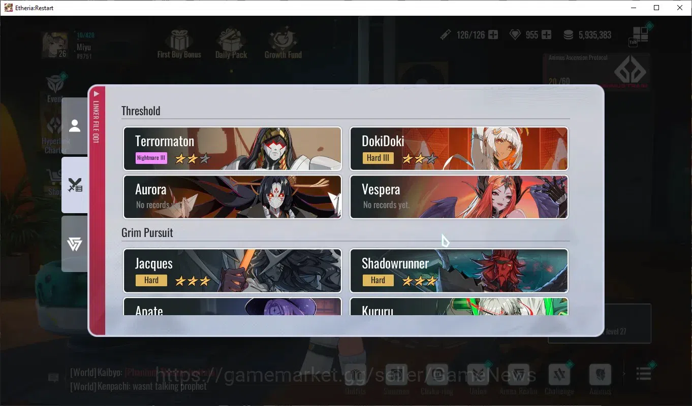Etheria: Restart Accounts Global-S24|Lv26|14 SSR[Lian,Plume,Kloss,XuanChui,H image 8