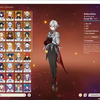 Genshin Impact Accounts Mid Game ASIA|AR 60|21 Limit & 12 *5 Weapons|(Arlecchino,Neuvillette,Raiden,Xilonen,Ayato,Cyno