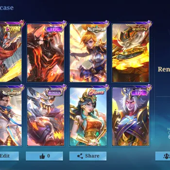 Mobile Legends: Bang Bang Accounts Smurf Hero 125|Skins 209|Annual Hayabusa,Zodiac Badang,Create
