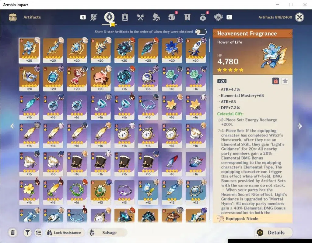 Genshin Impact Accounts Others ASIA|AR55|4 Limit+6(*5 Weapon)|(Mavuika,Nicole,Durin)+Sign,Citlali|3 4