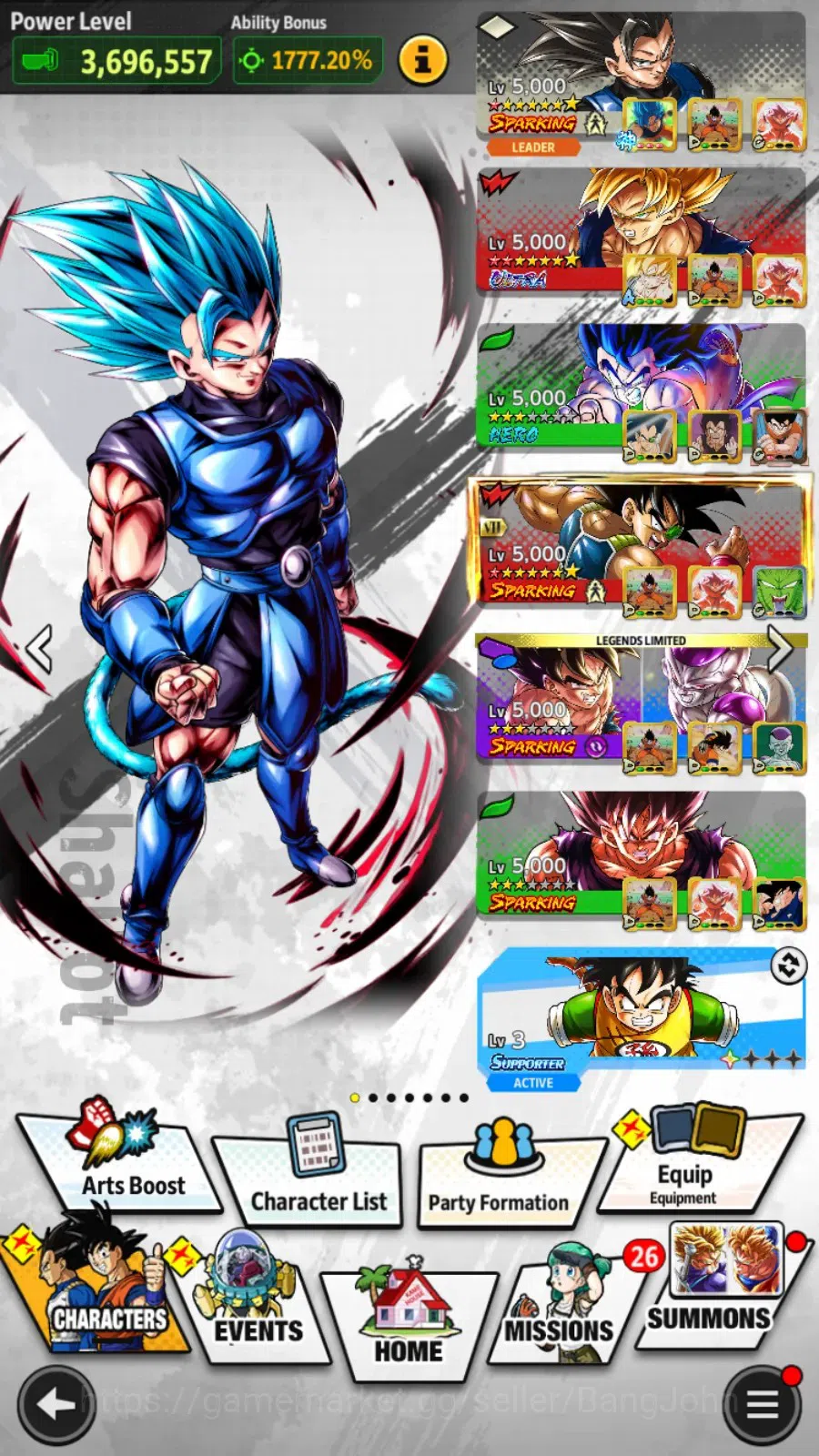 Dragon Ball Legends Accounts Android | Lvl 157|371M Total Power|1.2K CC|3 LR|4  image 17