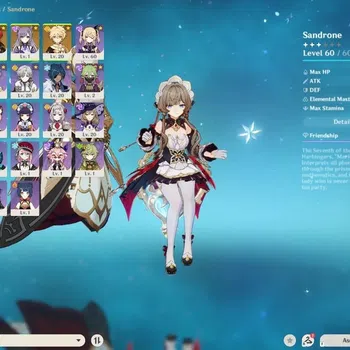 Genshin Impact Accounts Starter ASIA|STARTER AR32|CHAR(Sandrone+Sign)+Diluc,Keqing|MC Female|Bd+Usn Unset|TakeMail(GI830Z)