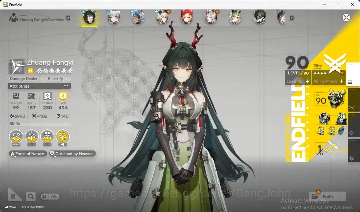 Arknights: Endfield Accounts Asia | Lv 57 | 3 Limit+2 Sign| Limit (Zhuang Fangy image 13