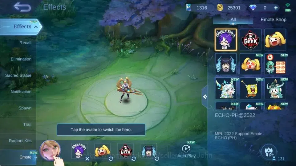 Mobile Legends: Bang Bang Accounts Global|Hero 131|Skin 246|Renowned|Collector Yi Sun image 2