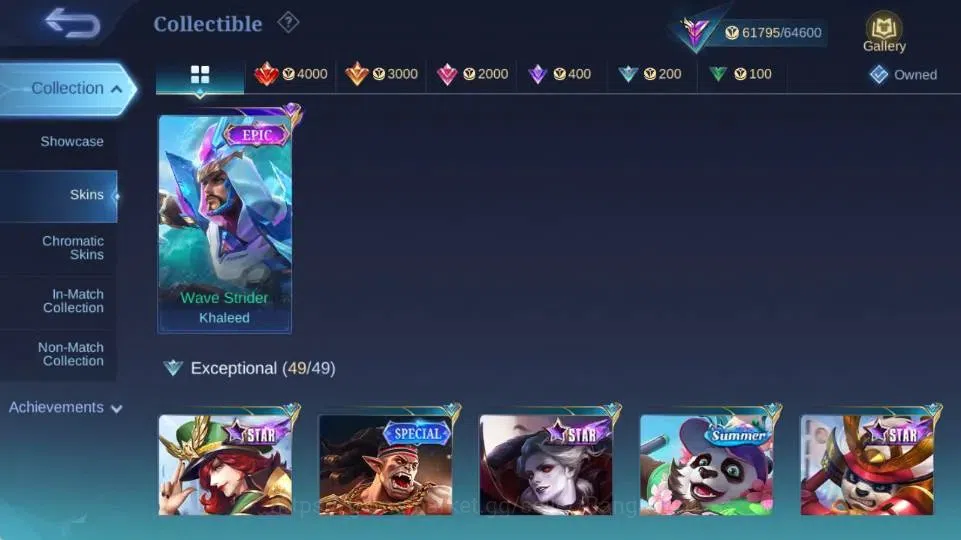 Mobile Legends: Bang Bang Accounts Global|Hero 131|Skin 246|Renowned|Collector Yi Sun image 5