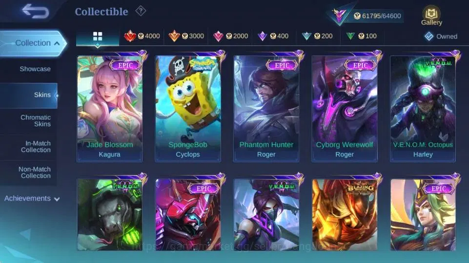 Mobile Legends: Bang Bang Accounts Global|Hero 131|Skin 246|Renowned|Collector Yi Sun image 8