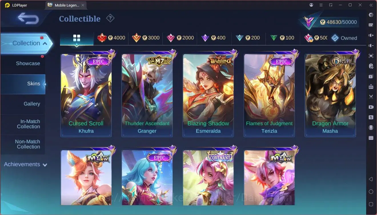 Mobile Legends: Bang Bang Accounts GLOBAL Hero 107 Skin 198 |KOF karina|CC natalia|Ep image 3
