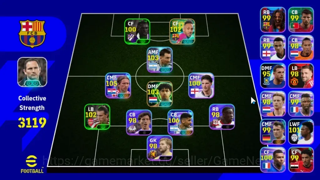 eFootball Accounts Legends & Iconic Players Android|Show Time Cristian Romero,Luka Modric,Lionel Messi|Epic Frank 1