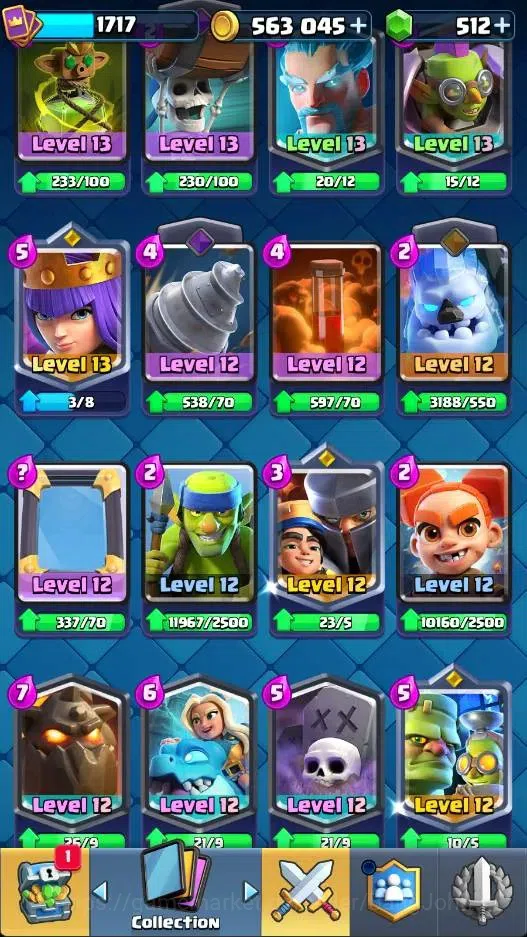 Clash Royale Accounts Mobile |KTL 16 Max|Trophy 10678|Card 121/121|11 Lv image 4