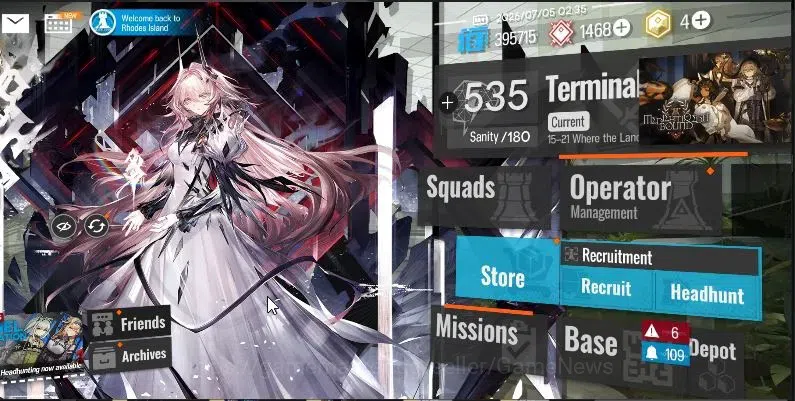 Arknights Accounts High-End Lvl 120|321 Op+77 Outfits|11 1