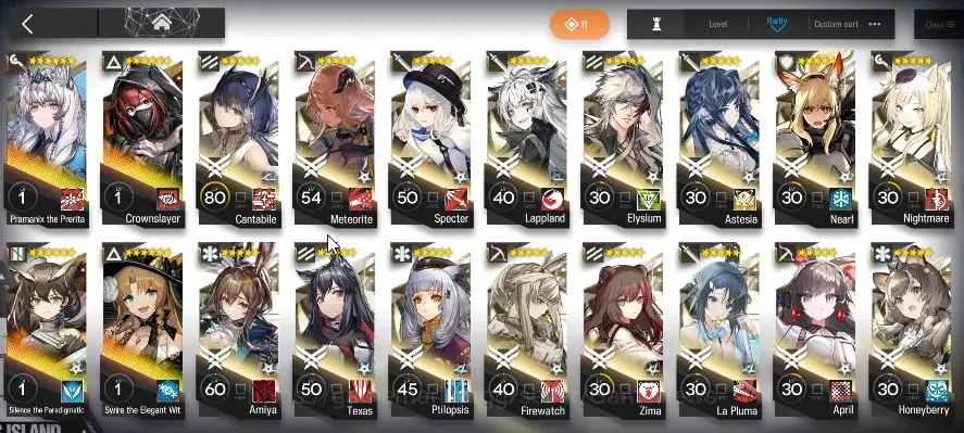 Arknights Accounts High-End Lvl 120|321 Op+77 Outfits|11 10